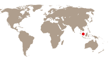 Karta över Malaysia